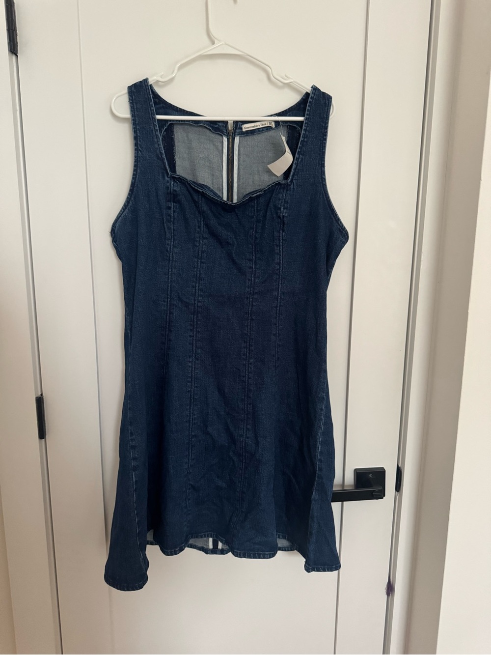 The A&F Mila Squareneck Denim Mini Dress - Picture 4 of 5
